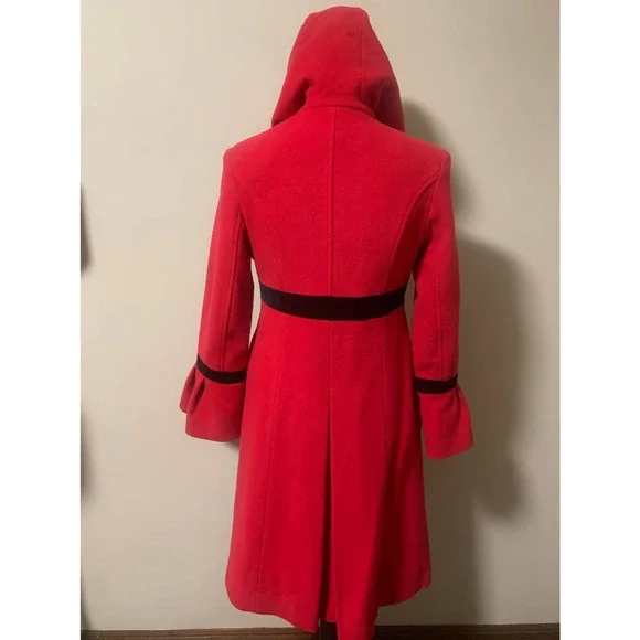 Vintage Rothschild Girls Red Coat Size 16